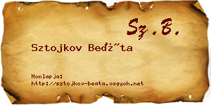 Sztojkov Beáta névjegykártya